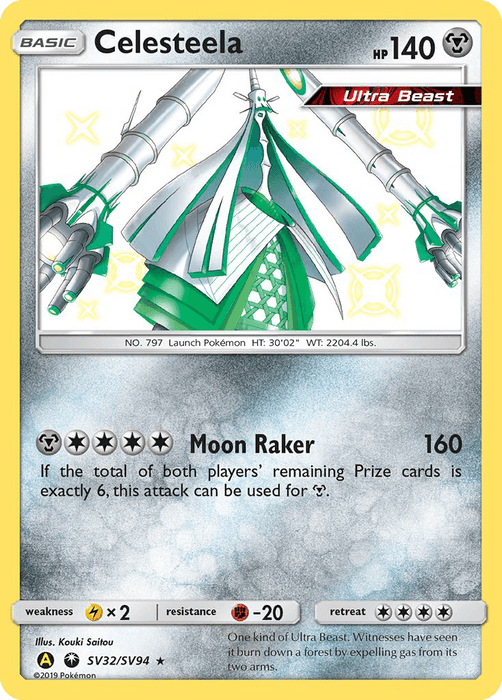 Celesteela (SV32/SV94) [Sun & Moon: Hidden Fates - Shiny Vault] - for just $1.10! 