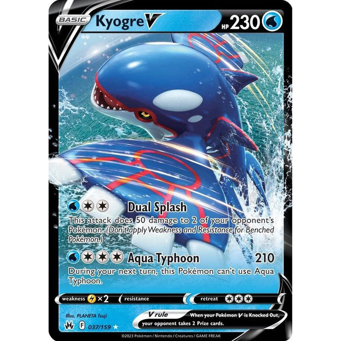 Kyogre V (037/159) [Sword & Shield: Crown Zenith] - Just $0.52! Shop now at Retro Gaming of Denver