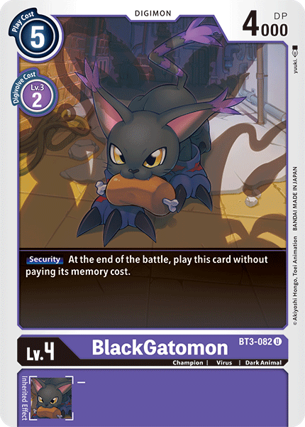 BlackGatomon [BT3-082] [Release Special Booster Ver.1.5] - Just $0.09! Shop now at Retro Gaming of Denver