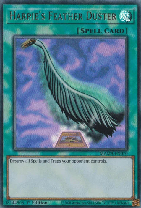 Harpie's Feather Duster [MAMA-EN076] Ultra Rare - for just $0.95! 
