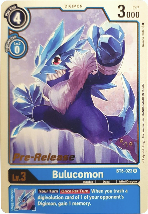 Bulucomon [BT5-022] [Battle of Omni Pre-Release Promos] - Just $0.90! Shop now at Retro Gaming of Denver