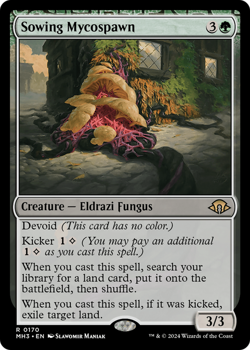 Sowing Mycospawn (MH3-170) - Modern Horizons 3: (devoid) - for just $0.42! 