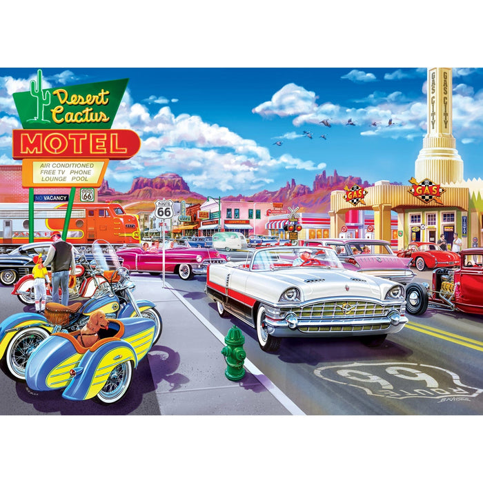 Cruisin' Route 66 - Drive Through on Route 66 1000 Piece Jigsaw Puzzle - for just $16.99! 