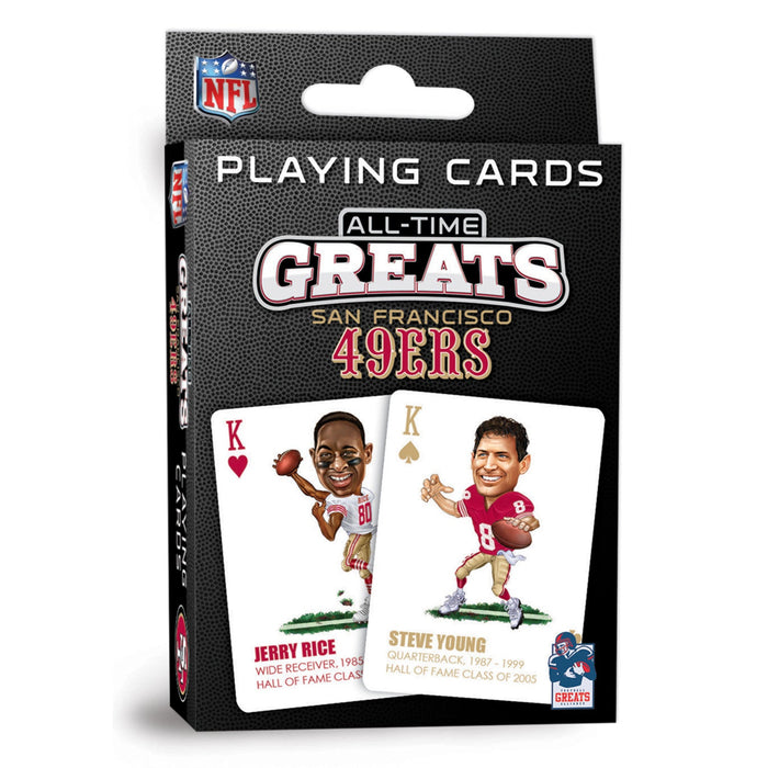 San Francisco 49ers All-Time Greats Playing Cards - 54 Card Deck - Just $9.99! Shop now at Retro Gaming of Denver