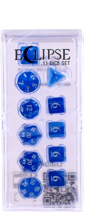 Ultra PRO: 11-Dice Set - Eclipse (Pacific Blue) - Just $9.95! Shop now at Retro Gaming of Denver