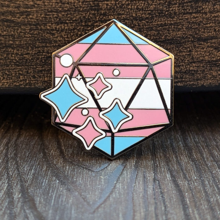 Trans Pride Hard Enamel Pin - 1.5" - for just $9.50! 