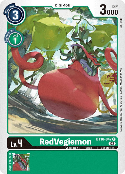 RedVegiemon [BT10-047] [Xros Encounter] - Just $0.09! Shop now at Retro Gaming of Denver