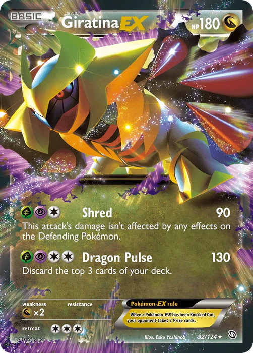 Giratina EX (92/124) [Black & White: Dragons Exalted] - for just $12! 
