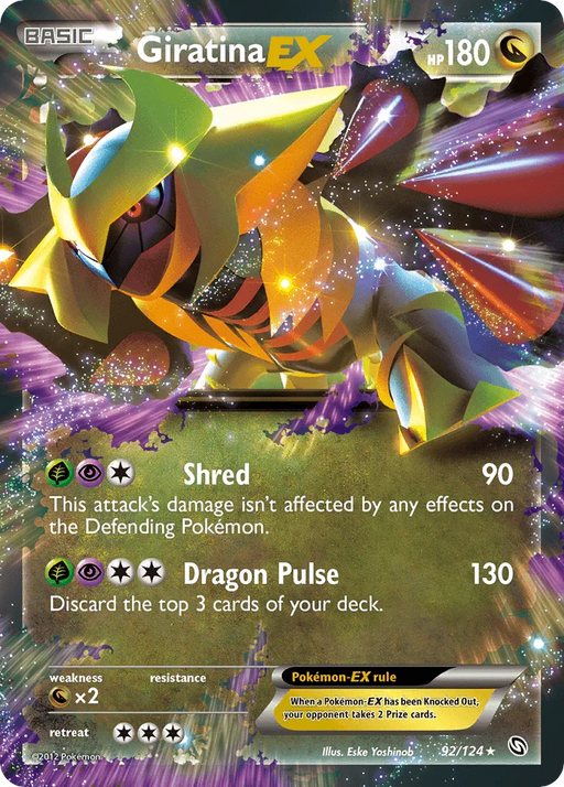 Giratina EX (92/124) [Black & White: Dragons Exalted] - for just $12! 