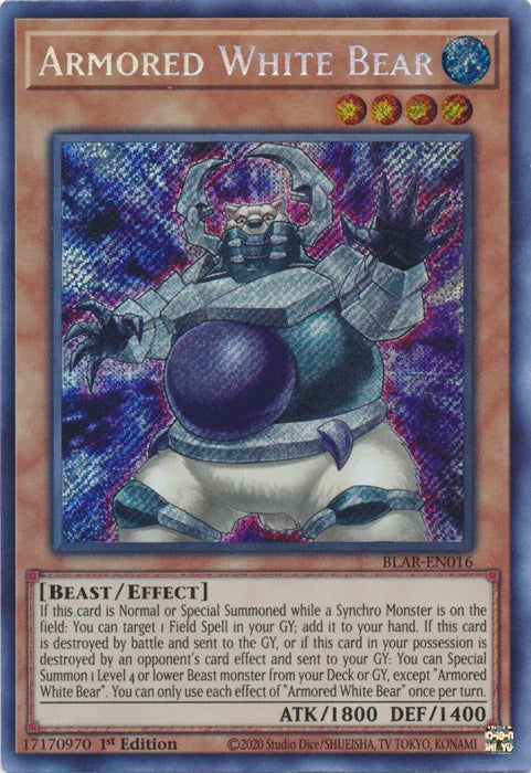 Armored White Bear [BLAR-EN016] Secret Rare - for just $0.10! 