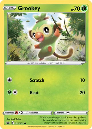 Grookey (011/202) (Premium Collection) [Sword & Shield: Base Set] - Just $0.25! Shop now at Retro Gaming of Denver