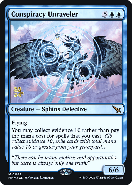 Conspiracy Unraveler (PRE-047) - Murders at Karlov Manor Promos Foil - for just $0.35! 