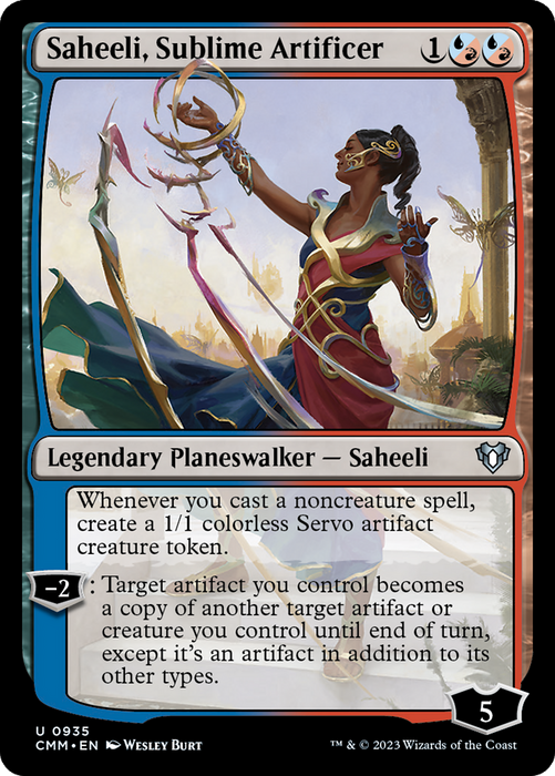 Saheeli, Sublime Artificer (CMM-935) - Commander Masters - for just $0.08! 