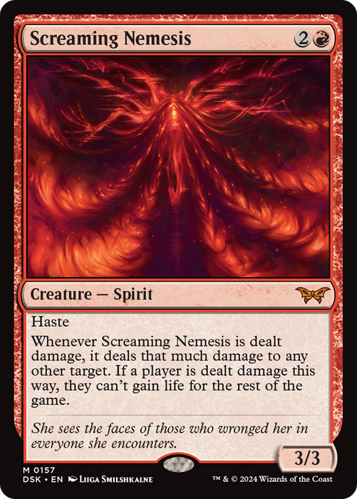 Screaming Nemesis (DSK-157) - Duskmourn: House of Horror Foil - for just $2.32! 
