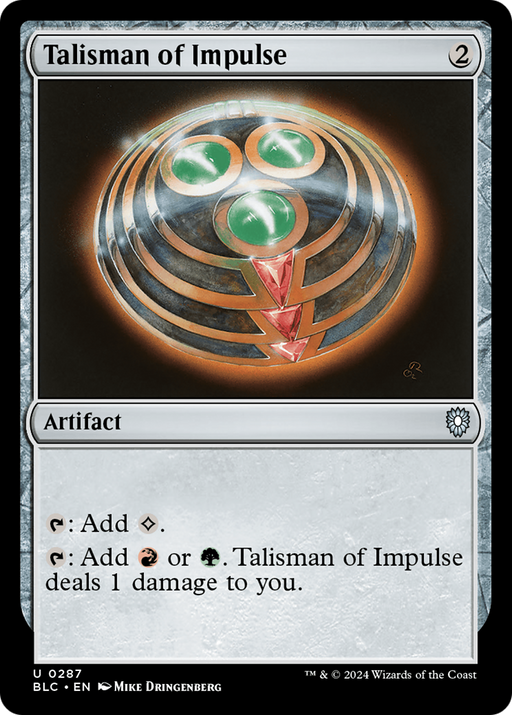 Talisman of Impulse (BLC-287) - Bloomburrow Commander - for just $0.12! 