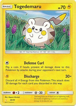 Togedemaru (26/30) [Sun & Moon: Trainer Kit - Alolan Raichu] - for just $0.10! 