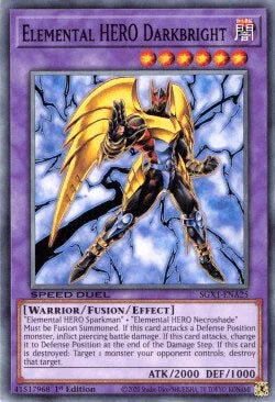 Elemental HERO Darkbright [SGX1-ENA25] Common - for just $0.15! 