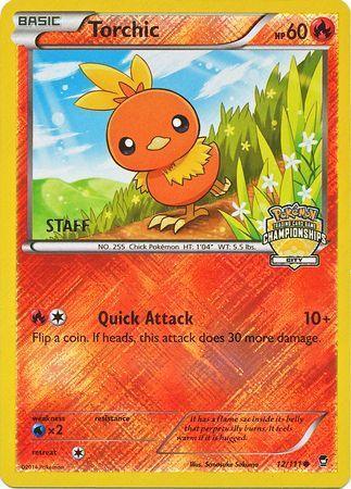 Torchic (12/111) (City Championship Promo Staff) [XY: Furious Fists] - for just $28! 