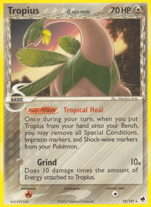 Tropius (23/101) (Delta Species) [EX: Dragon Frontiers] - for just $1.50! 