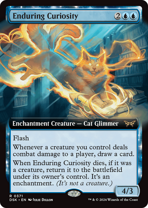 Enduring Curiosity (DSK-371) - Duskmourn: House of Horror: (Extended Art, enchantment) - for just $2.32! 