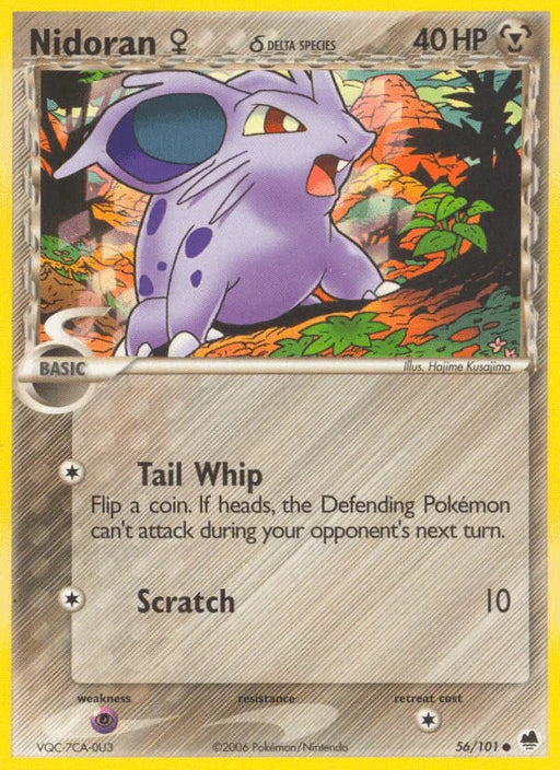 Nidoran (56/101) (Female) (Delta Species) [EX: Dragon Frontiers] - for just $0.30! 