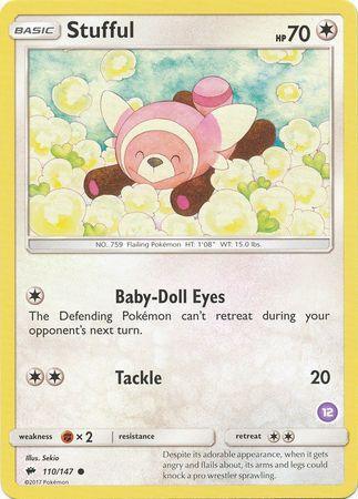 Stufful (110/147) (Deck Exclusive #12) [Sun & Moon: Trainer Kit - Alolan Sandslash] - for just $0.15! 