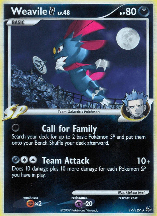 Weavile G (17/127) [Platinum: Base Set] - for just $3.20! 