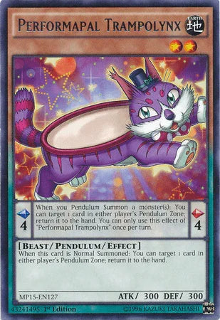 Performapal Trampolynx [MP15-EN127] Rare - for just $0.20! 