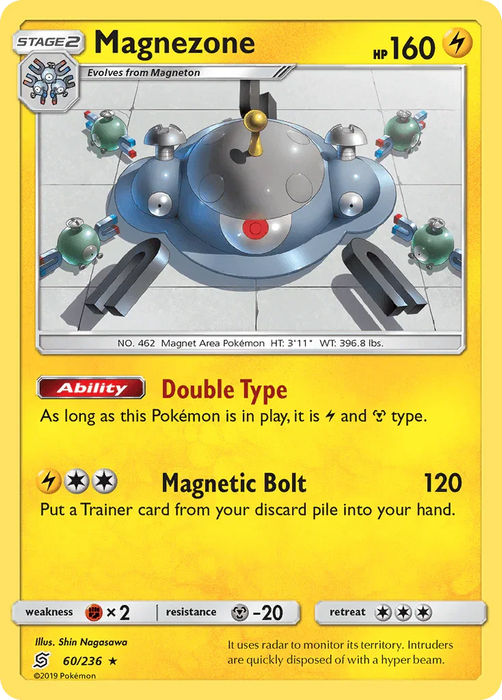 Magnezone (60/236) [Sun & Moon: Unified Minds] - for just $0.20! 