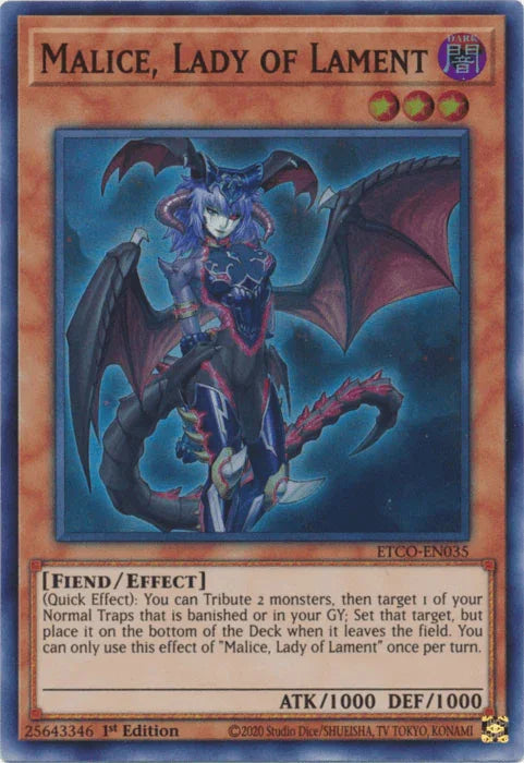 Malice, Lady of Lament [ETCO-EN035] Super Rare - for just $0.10! 