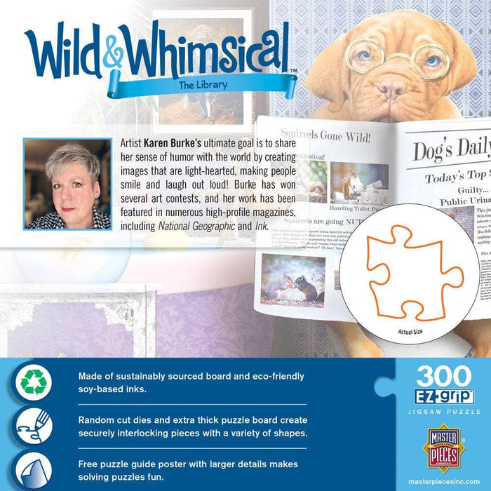 Wild & Whimsical - The Library 300 Piece EZ Grip Jigsaw Puzzle - for just $14.99! 