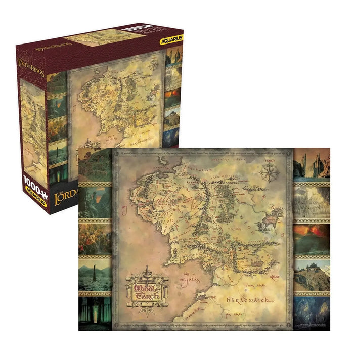 Lord of the Rings Map 1000 Piece Jigsaw Puzzle Aquarius - for just $24.99! 