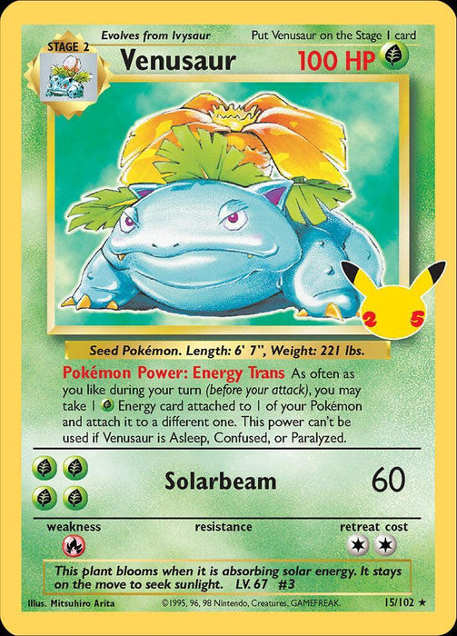 Venusaur (15/102) [Celebrations: 25th Anniversary - Classic Collection] - for just $5.15! 