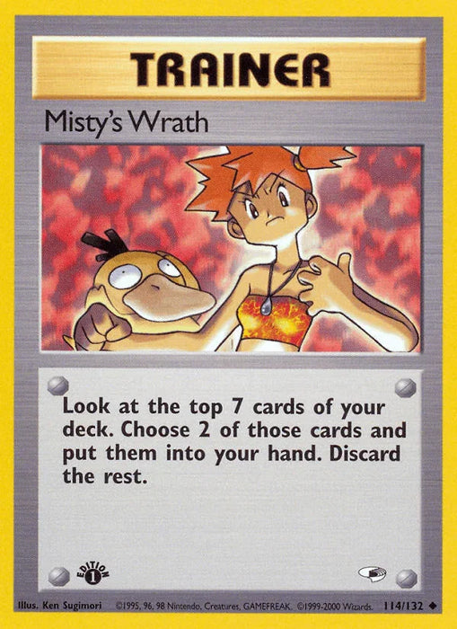 Misty's Wrath (114/132) [Gym Heroes 1st Edition] - for just $1.45! 