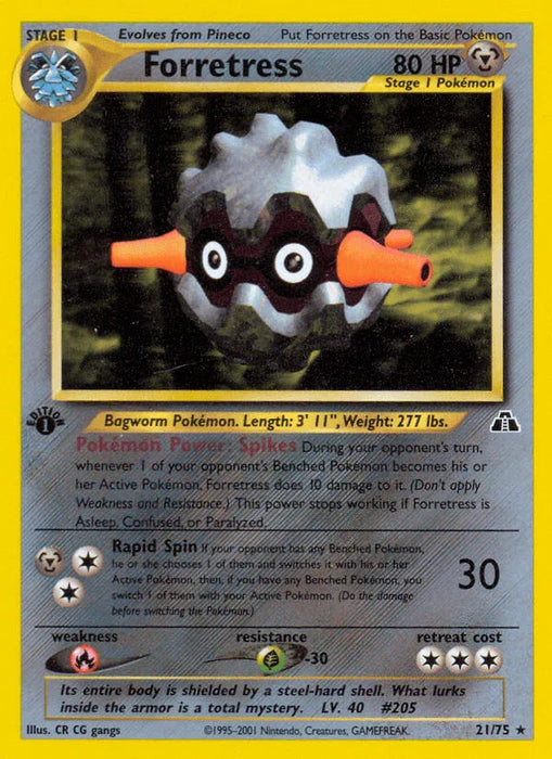 Forretress (21/75) [Neo Discovery 1st Edition] - for just $1.70! 