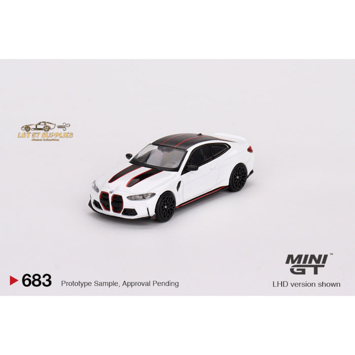 (Pre-Order) Mini-GT BMW M4 CSL Alpine White #683 1:64 MGT00683 - Just $19.99! Shop now at Retro Gaming of Denver