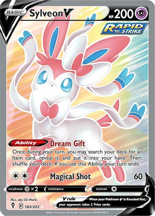 Sylveon V (183/203) [Sword & Shield: Evolving Skies] - for just $14.55! 