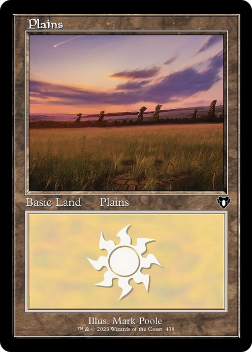 Plains (439) (Retro) [Commander Masters] - Just $0.10! Shop now at Retro Gaming of Denver