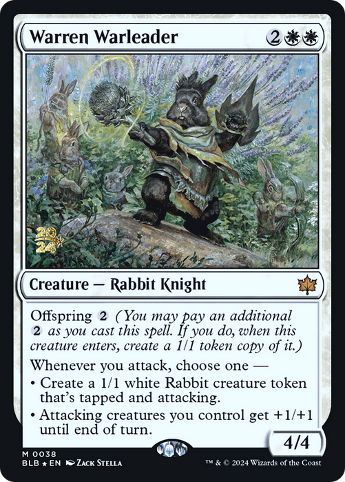 Warren Warleader (PRE-038) - Bloomburrow Promos Foil - for just $1.05! 