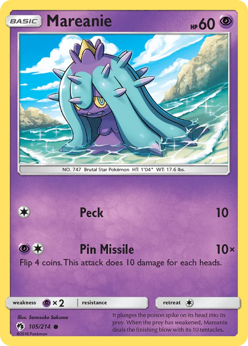 Mareanie (105/214) [Sun & Moon: Lost Thunder] - for just $0.10! 