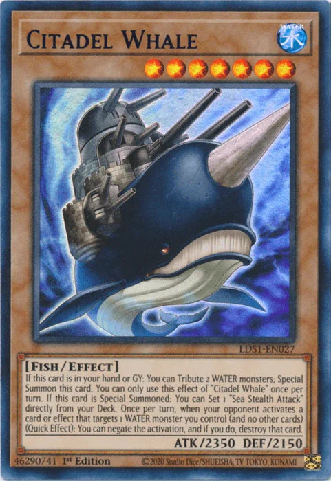 Citadel Whale (Purple) [LDS1-EN027] Ultra Rare - for just $0.15! 