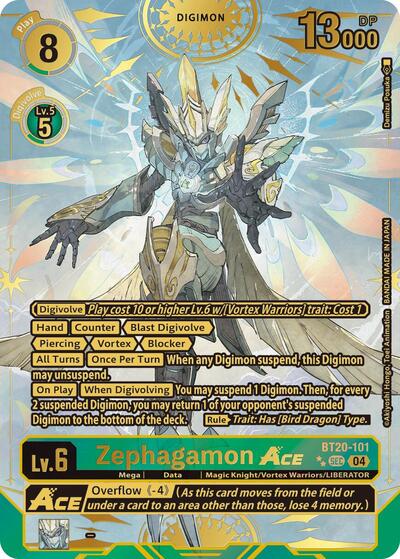 Zephagamon ACE (Textured) (Release Special Booster 2.5) Light Play Foil - for just $218.40! 