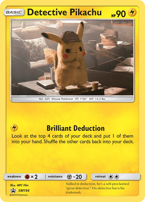 Detective Pikachu (SM194) [Sun & Moon: Black Star Promos] - for just $4.10! 