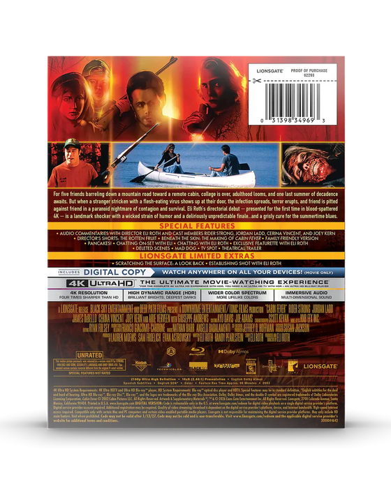 Cabin Fever - Limited Edition Steelbook (4K Ultra HD + Blu-ray + Digital) - for just $43.99! 