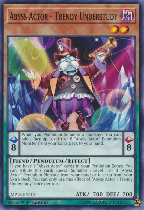 Abyss Actor - Trendy Understudy [MP18-EN101] Common - for just $0.10! 