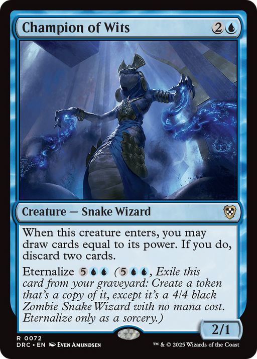 Champion of Wits (DRC-072) - Commander: Aetherdrift - for just $0.05! 