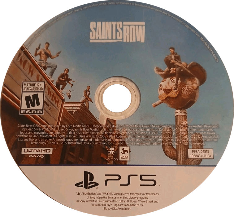 Saints Row – PlayStation 5 (PS5) - for just $0! 