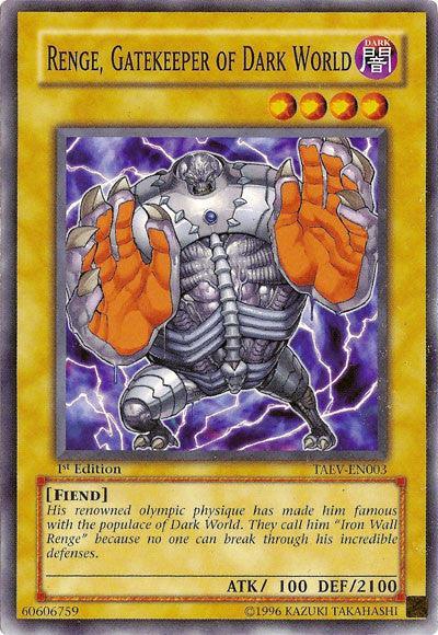 Renge, Gatekeeper of Dark World [TAEV-EN003] Common - for just $0.10! 