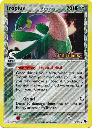 Tropius (23/101) (Delta Species) (Stamped) [EX: Dragon Frontiers] - for just $9.15! 