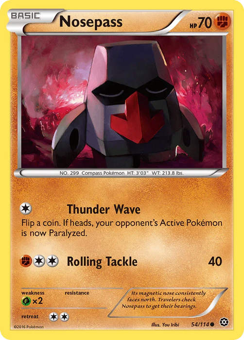 Nosepass (54/114) [XY: Steam Siege] - for just $0.10! 